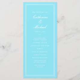 Programa Casamento Absoluto de Bright Aqua Script Clássico