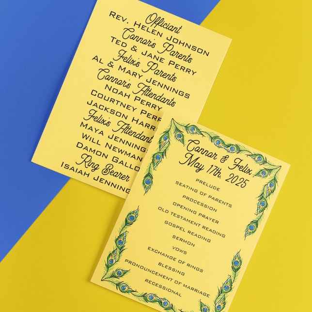 Programa Casamento Amarelo de Penas de Peacock (Criador carregado)
