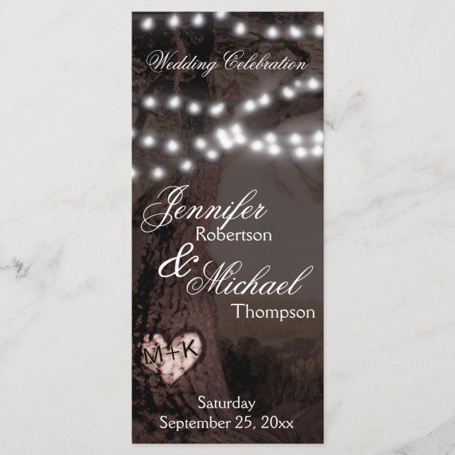 Programa Casamento | Árvore com luzes de festa (Frente)