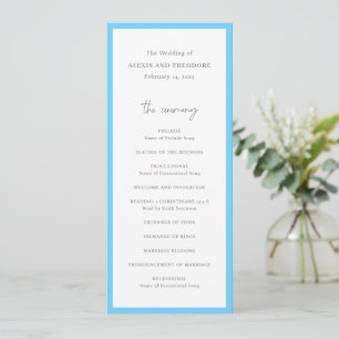 Programa Casamento Azul Chic Moderno