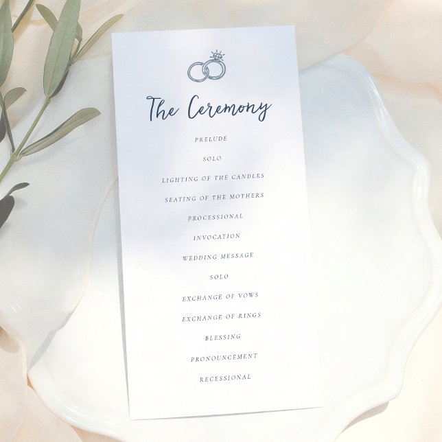 Programa Casamento Azul Claro Retro Caprichoso Rabiscado (Criador carregado)