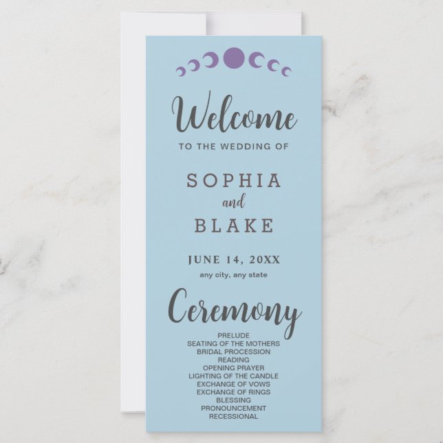 Programa Casamento Azul em Fases da Lua Roxa (Frente)