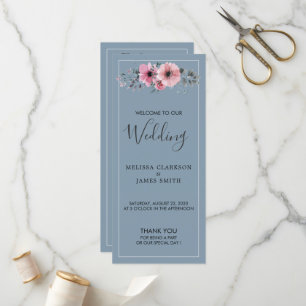 Programa Casamento azul-poeirento com flores aquáticas russ