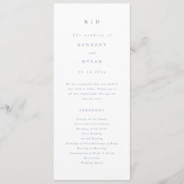 Programa Casamento Azul Simples e Minimalista