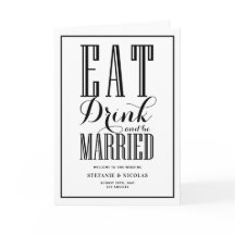 Casamento Black Eat, Drink and Be Married