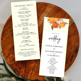 Programa Casamento Boho Abstrato no Jardim Laranja
