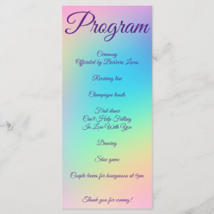 Programa Casamento bonito de Gradiente do Arco-Íris do Past
