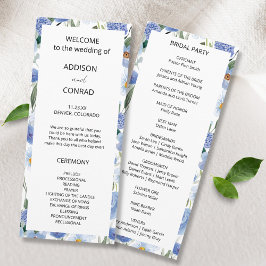 Programa Casamento Botânico de Cores Aquáticas Azuis