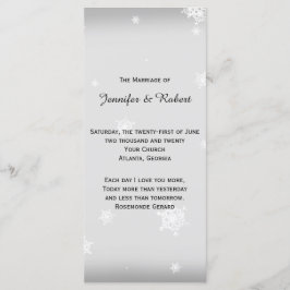 Programa Casamento Branca e Prata em Floco de Neve