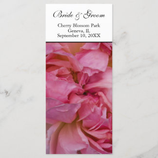 Programa Casamento - Cartão Rosa Rosa Rosa Rosa Ro
