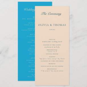 Programa Casamento Clássico de Onda Azul de Praia Elegante