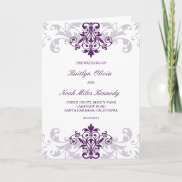Programa Casamento Clássico e Elegante de Ironworks Purple