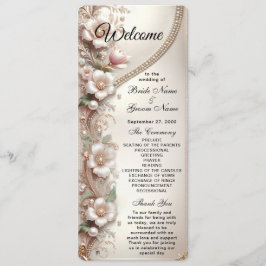 Programa Casamento com Enfeites Florais e Pérolas