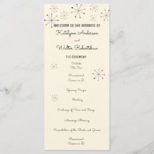 Programa Casamento com Estilo de Vintagem Moderno do Século
