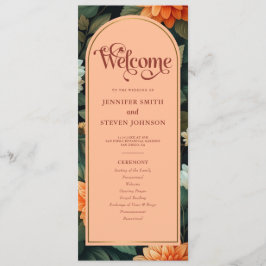 Programa Casamento com Peach e Floresta Floral de Ouro Verd