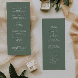 Programa Casamento da Floresta Rustic Sage - Natureza da Fl