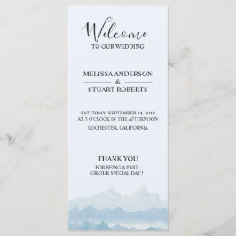 Programa Casamento da paisagem da montanha russa com aquare