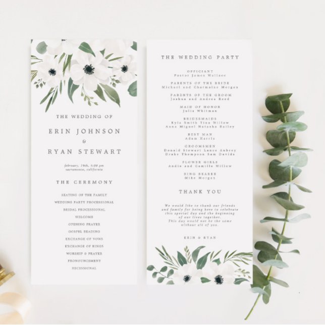 Programa Casamento de Anemones e Dusty Eucalyptus (Criador carregado)