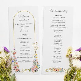 Programa Casamento de Arco de Verão com Primavera de flor s