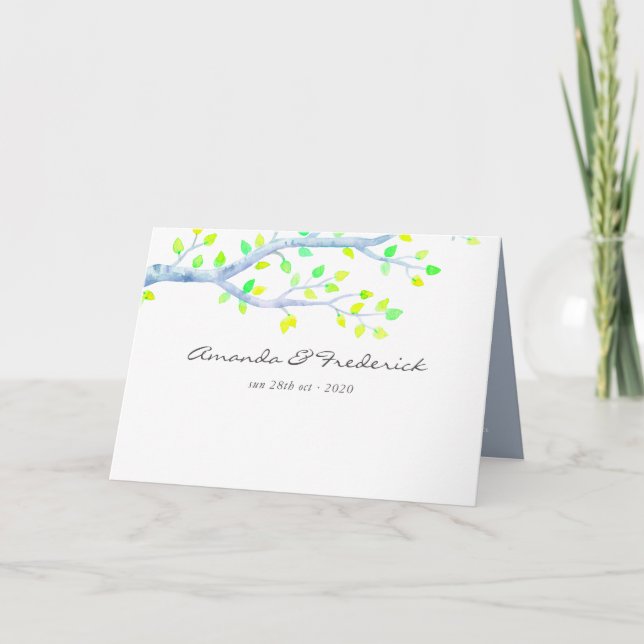 Programa Casamento de Árvore de Bétula na Primavera em Aqua (Frente)
