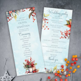 Programa Casamento de buquê de morango Cozy Winter Rowan