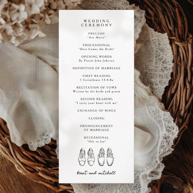 Programa Casamento de Calçado Gay de de dois alvoroços (Criador carregado)