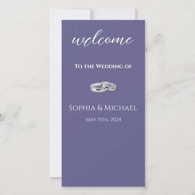 Programa Casamento de Casamentos Roxos e Brancos- (Frente)