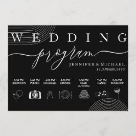 Programa Casamento de Cerimônia de Linha do Tempo de Ícone 