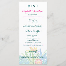Programa Casamento De Chevron Floral Rosa-Rosa-Rosa-Teal-Tr
