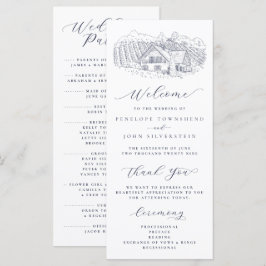 Programa Casamento de Destino com Ilustração de Vinhedo Ele