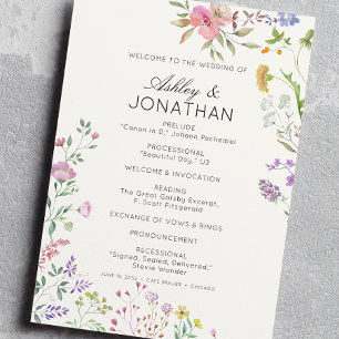 Programa Casamento de Divisor Floral Moderno