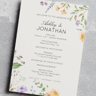 Programa Casamento de Divisor Floral Moderno