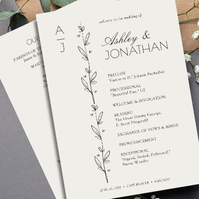 Programa Casamento de Divisor Floral Moderno (Criador carregado)