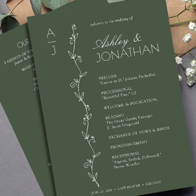 Programa Casamento de Divisor Floral Moderno (Criador carregado)
