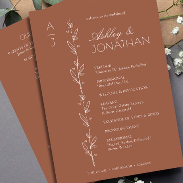 Programa Casamento de Divisor Floral Moderno (Criador carregado)