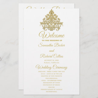 Programa Casamento de Elegância Gilded