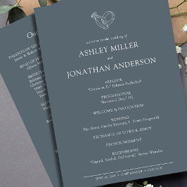 Programa Casamento de Elementos Simples Modernos Elegante