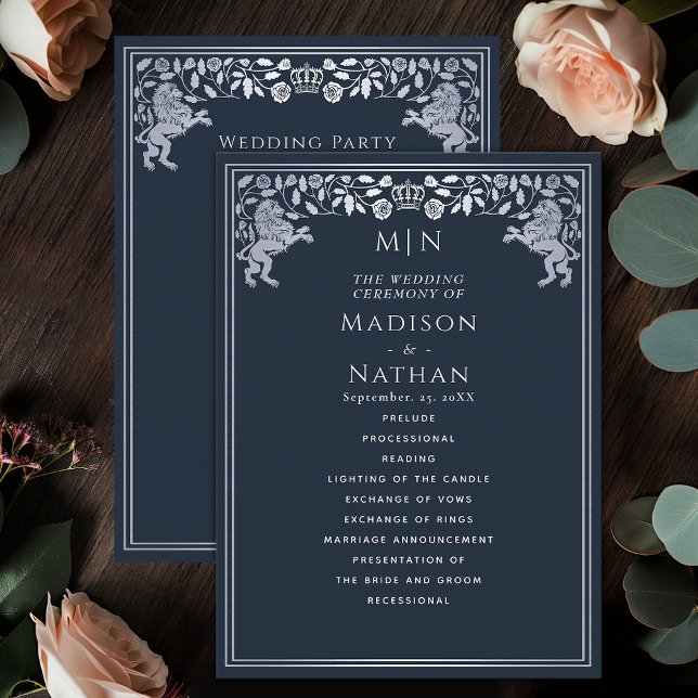 Programa Casamento de Espadas Medieval do Leão Real Azul e  (Criador carregado)