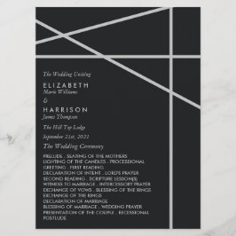 Programa Casamento de Estilo Geométrico Simples