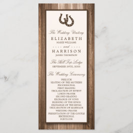 Programa Casamento de ferradura russa e madeira marrom