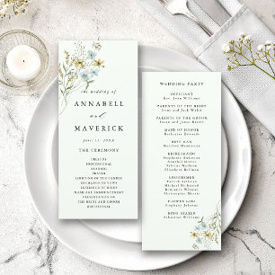 Programa Casamento de Flor Selvagem Selvagem Verde