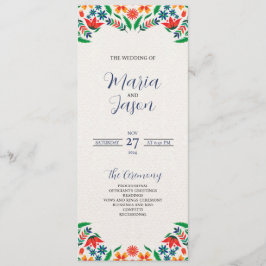 Programa Casamento de Flores Botânicas Coloridas Mexicanas