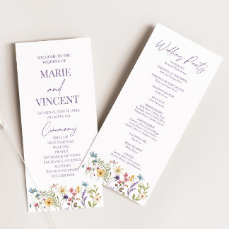 Programa Casamento de Flores Selvagens Florais de Jardim de