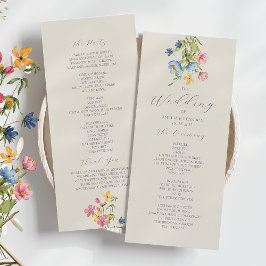 Programa Casamento de Flores Silvestres Rústicas