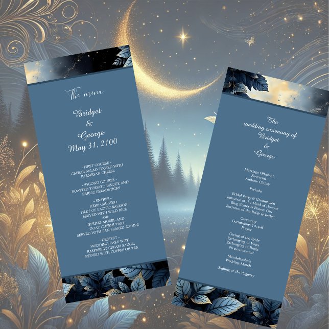 Programa Casamento de Floresta Dourada e Azul da Meia-Noite (Criador carregado)