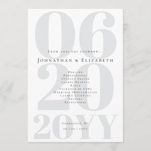 Programa Casamento de Fotografias de Tipo Bold Minimalista