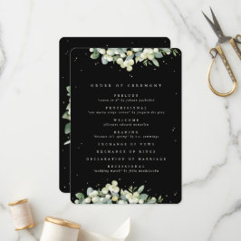 Programa Casamento de Inverno Elegante Black Snowberry+Euca