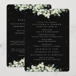 Programa Casamento de Inverno Elegante Black Snowberry+Euca