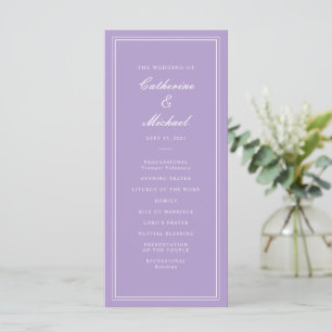 Programa Casamento de Lavanda de Script Clássico Absoluto
