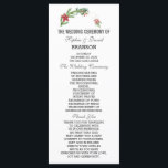 Programa Casamento de Natal de Winter Poinsettia Pine Berry<br><div class="desc">Design elegante e único com galhos de pinheiro de cor d'água,  bagas,  bolas de Natal,  arranjo de mãos douradas como uma coroa de férias de inverno em branco. Use a ferramenta Personalizar para adicionar suas informações. Para mais ideias,  visite minha Coleção de Feriados de Mãos Douradas.</div>